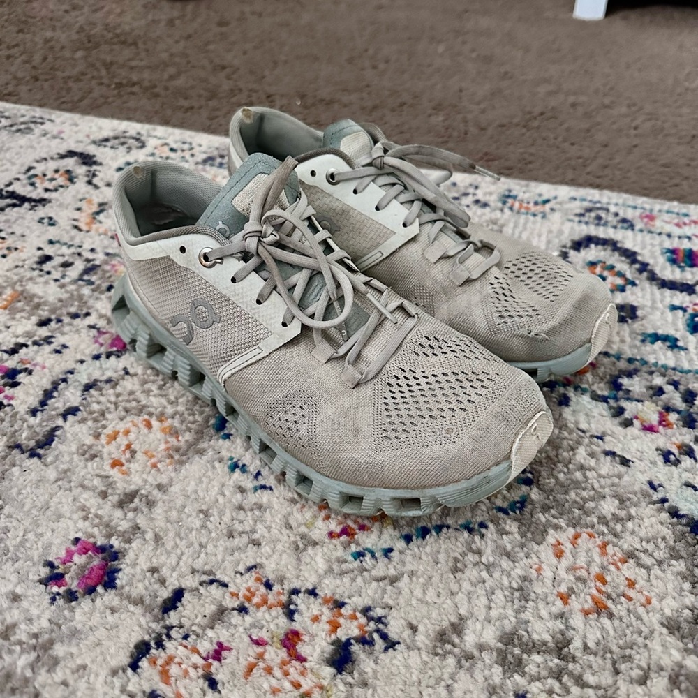 Blue/green On Cloud X Running shoes